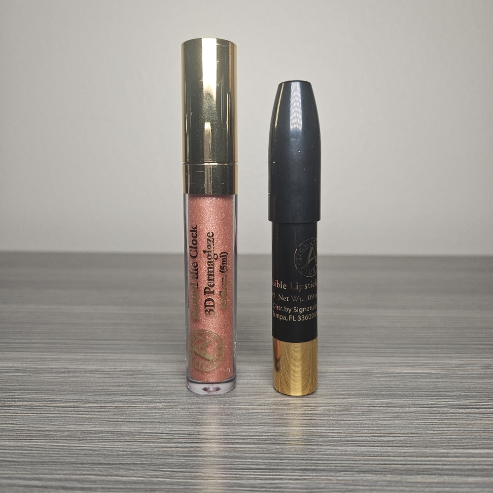 Signature Club A Lip Kit Round the Clock 3D Permaglaze + Invisible Lipstick Lock